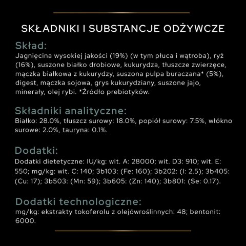 Purina Pro Plan Large Adult Athletic Optidigest Jagnięcina Z Ryżem 14kg