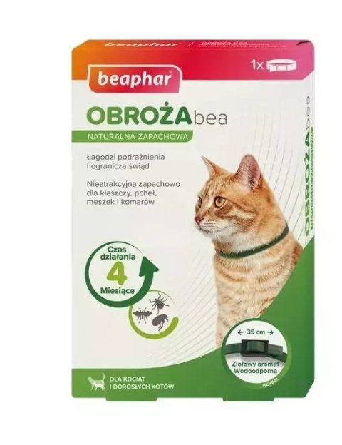 BEAPHAR Obroża Bea Naturalna Zapachowa Dla Kotów 35cm