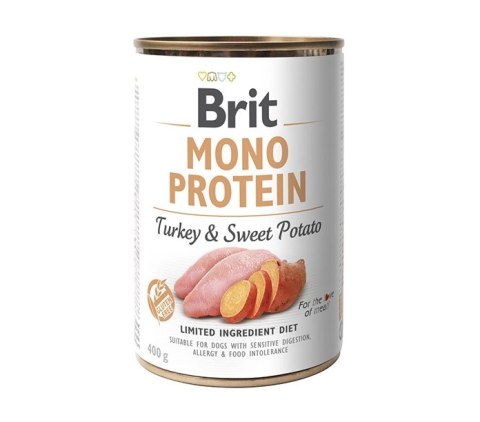 Brit Mono Protein Z Indykiem I Słodkimi Ziemniakami 400g