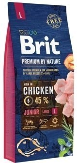 Brit Premium By Nature Junior L Z Kurczakiem 15kg