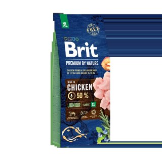 Brit Premium By Nature Junior XL Z Kurczakiem 15kg
