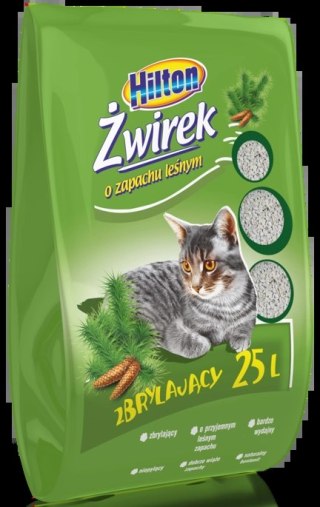 Hilton Żwirek Bentonitowy Zbrylający Dla Kota Leśny 25l/22,5kg