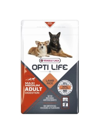 Versele-Laga Opti Life Adult Digestion Medium&Maxi Jagnięcina Z Ryżem 1kg