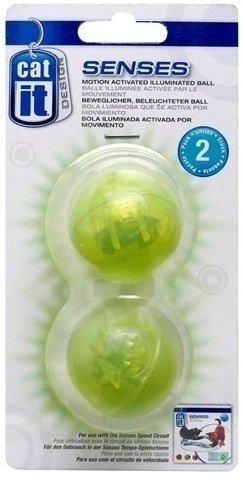 Catit Podświetlana Piłka Do Szybkich Torów Dla Kotów 2Szt