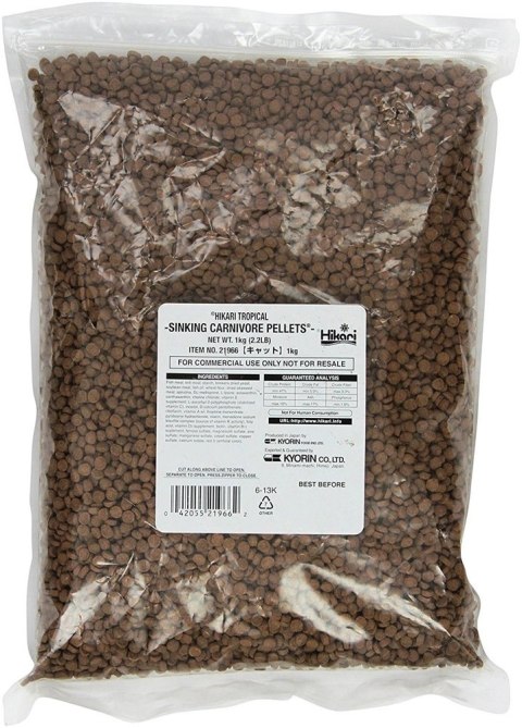 Hikari Tropoical Sinking Carnivore Pellets 1kg