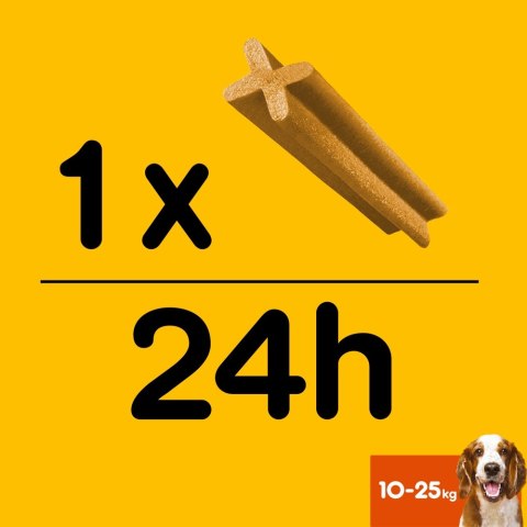 Pedigree DentaStix Przysmak Dentystyczny Dla Psów Od 4 Miesiąca I Wadze 10-25kg 180g