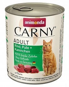 Animonda Cat Carny Adult Wołowina, Indyk I Królik 800g