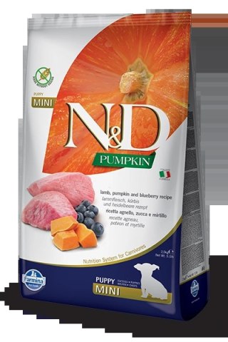 Farmina N&D Pumpkin Grain Free Canine Puppy Mini Lamb&Blueberry 800g