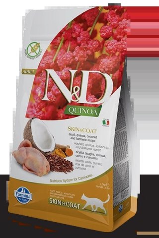 Farmina N&D Quinoa Feline Skin&Coat Quail 1,5kg