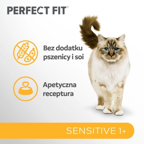 PERFECT FIT Sensitive 1+ Z Indykiem 750g