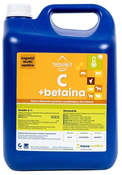 Trouw Nutrition Trouwit Wit. C+ Betaina 5l