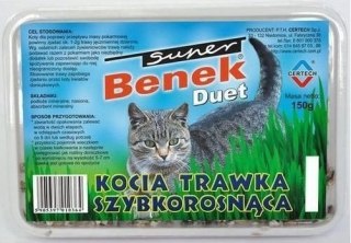 CERTECH-SUPER BENEK Trawka Duet Dla Kota Dzielone Opakowanie 150g