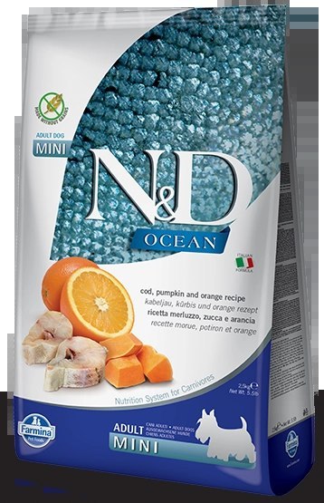Farmina N&D Ocean Canine Adult Mini Cod Pumpkin&Orange 800g