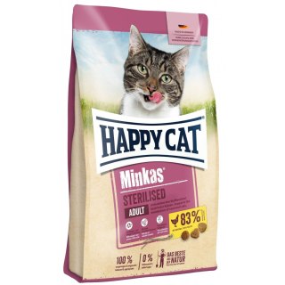 Happy Cat Minkas Sterilised Geflügel Z Drobiem 10kg