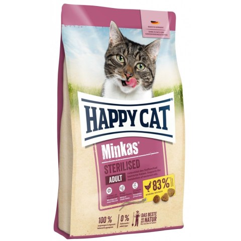 Happy Cat Minkas Sterilised Geflügel Z Drobiem 10kg