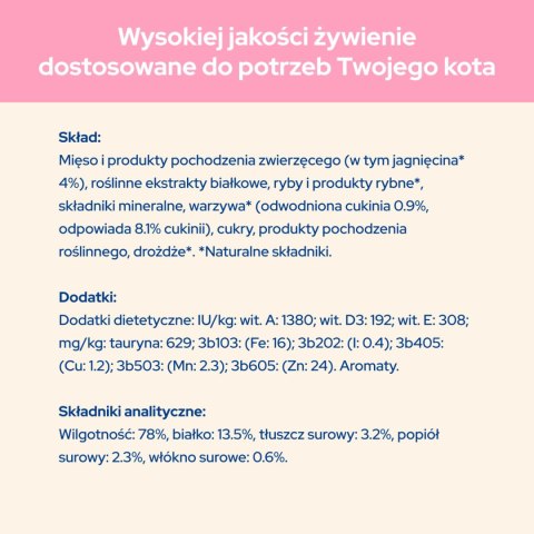 Purina Cat Chow Kitten Karma Z Jagnięciną I Cukinią W Sosie 85g