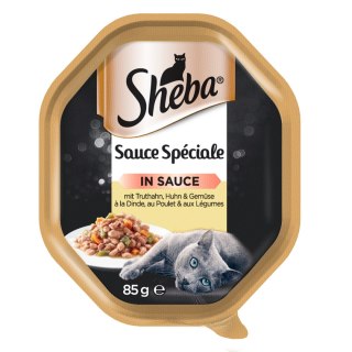 Sheba Sauce Speciale Z Indykiem, Kurczakiem I Warzywami 85g