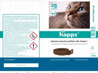 Bros Happs Obroża Przeciw Pchłom Dla Kota 35 cm