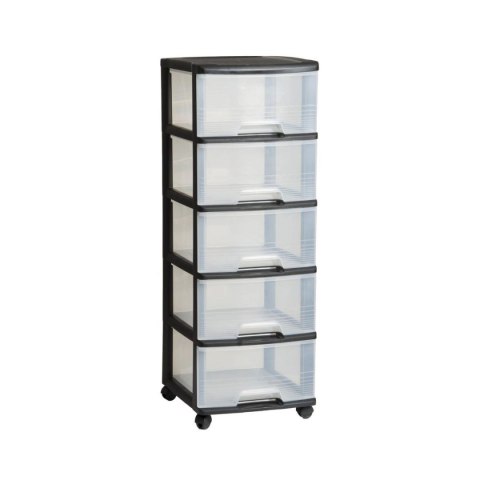 Curver Regał Do Przechowywania Czarny 100l