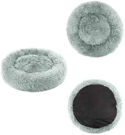 Leobert Sp. Z O. o. Legowisko Pluszowe L 80cm Jasnoszary