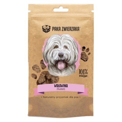 Paka Zwierzaka Chunkies 100% Wołowina 80g