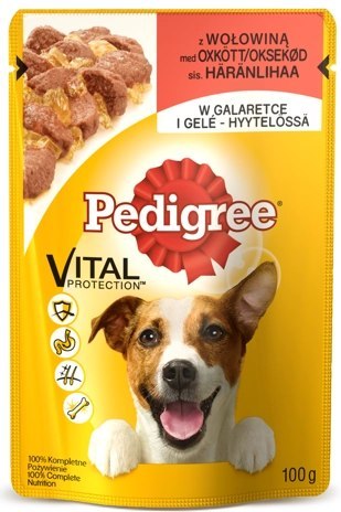 Pedigree Mokra Karma Dla Dorosłych Psów Z Wołowiną Galaretce 100g