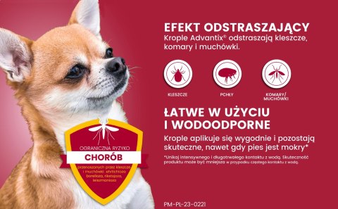 Bayer Advantix Krople Na Kleszcze I Pchły 4x0,4ml