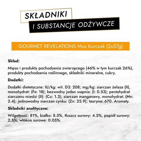 GOURMET Revelations Mus Z Kurczakiem 2x57g