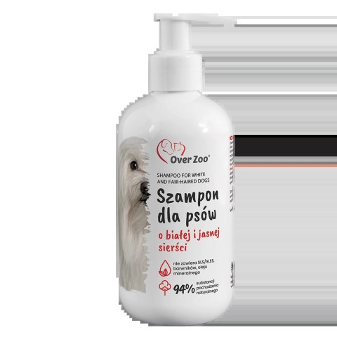 OVER ZOO Szampon Dla Psów Do Sierści Białej I Jasnej 250ml