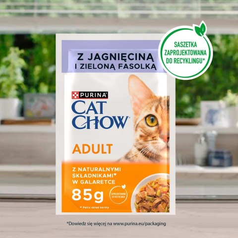 Purina Cat Chow Adult Jagnięcina I Zielona Fasolka 85g