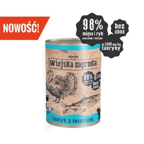 Wiejska Zagroda Indyk Z Łososiem 400g