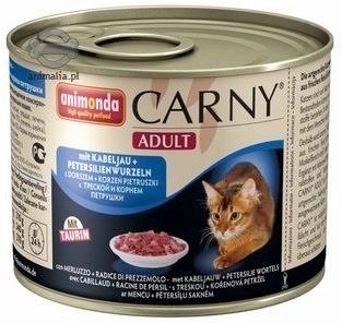 Animonda Cat Carny Adult Wołowina + Dorsz Z Pietruszką 200g