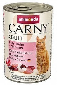 Animonda Cat Carny Adult Wołowina, Indyk I Krewetki 400g