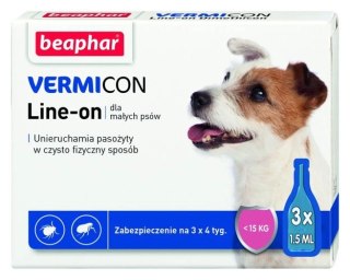 BEAPHAR Vermicon Line-On Dog S Krople Przeciwko Ektopasożytom Dla Psów