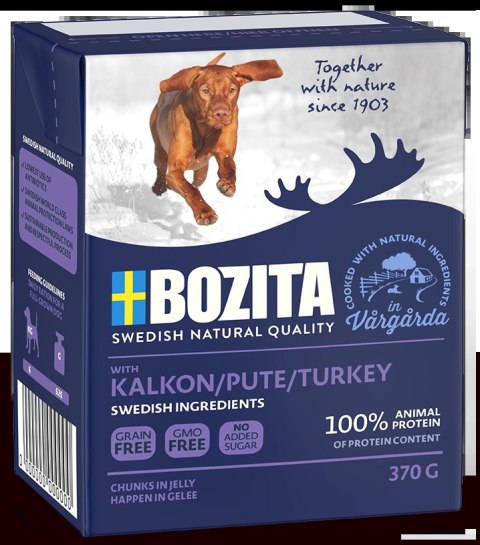 BOZITA Dog Indyk W Galarecie 370g