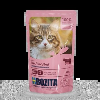 BOZITA Kawałki W Sosie Z Wołowiną 85g