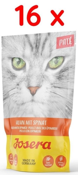 Josera Pate Kurczak Ze Szpinakiem 16x85g