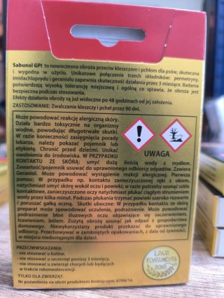 Laboratorium DermaPharm Sabunol Różowa Obroża Przeciw Pchłom I Kleszczom Dla Psa 50cm