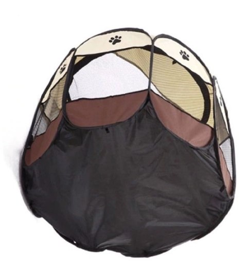 Leobert Sp. Z O. o. Składany Kojec Legowisko Klatka Dla Psa Kota Brązowy 91x91x58cm