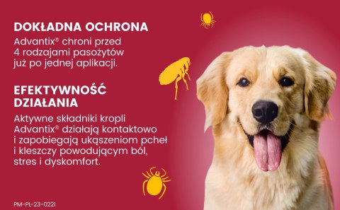 Bayer Advantix Krople Na Kleszcze I Pchły 4x4ml