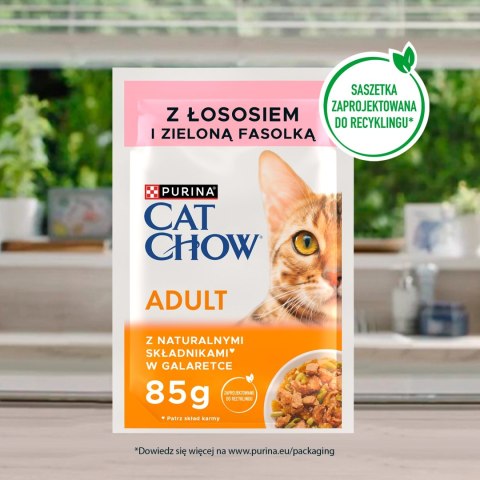 Purina Cat Chow Adult Łosoś I Zielona Fasolka 85g