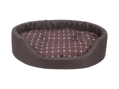 AMIPLAY Legowisko Owalne Fun Brązowe M