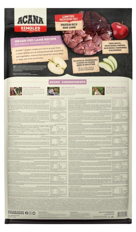 Acana Singles Grass-Fed Lamb 11,4kg