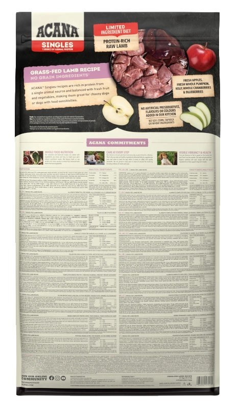 Acana Singles Grass-Fed Lamb 17kg