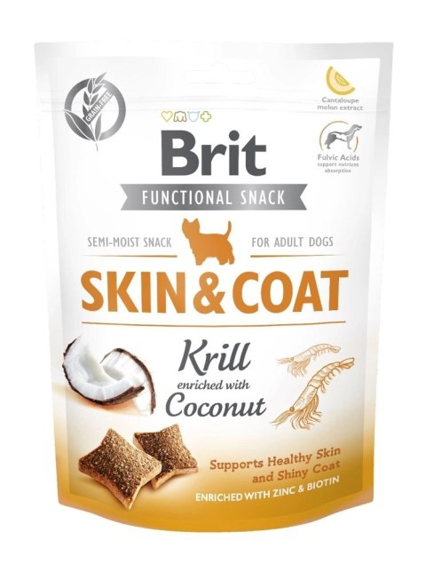 Brit Care Dog Functional Snack Skin&Coat Krill 150g