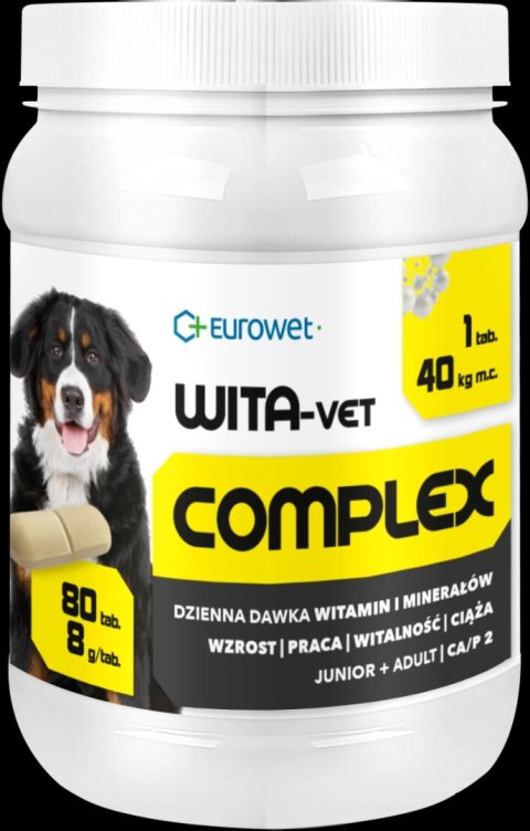 Eurowet Wita-Vet Junior+Adult 8g 80tab