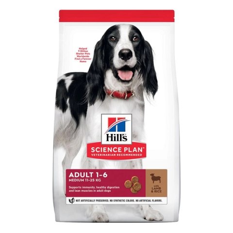 Hill's SP Science Plan Canine Adult Medium Breed Jagnięcina I Ryż 14kg