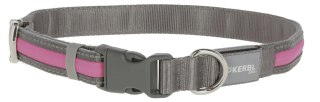 KERBL Obroża Podświetlana Light & Reflex Różowa 35-50cm