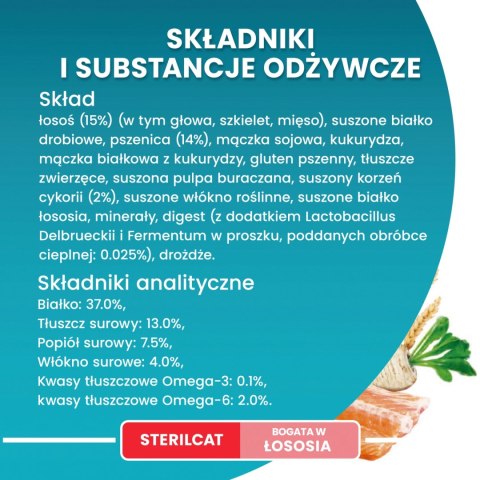 Purina One Cat Sterilcat Karma Z Łososiem Dla Kota 800g