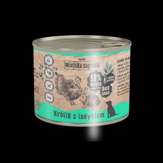 Wiejska Zagroda Królik Z Indykiem 200g
